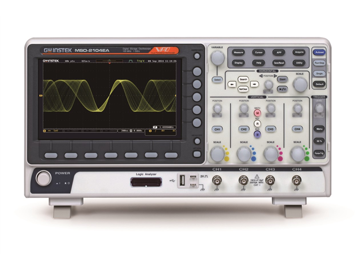 MSO-2000 시리즈 200MHz/100MHz/70MHz 혼합 신호 오실로스코프, GWINSTEK