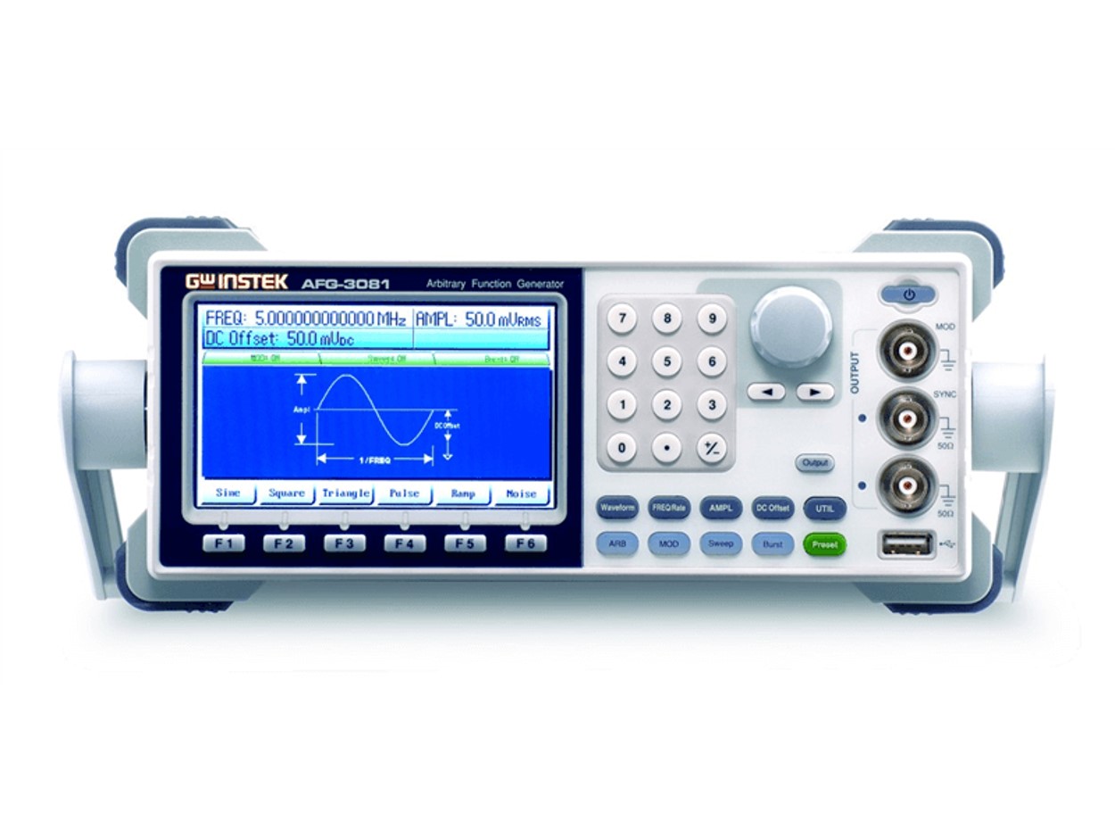 AFG-3000 시리즈 80MHz/50MHz 1채널 임의파형 함수 발생기, GWINSTEK