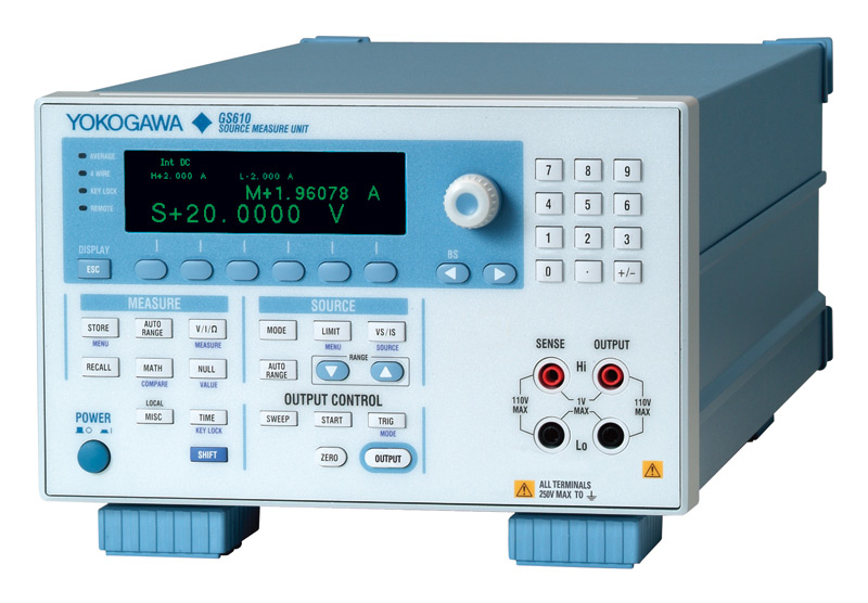 DC소스·신호발생기,GS610,Source Measure Unit,YOKOGAWA