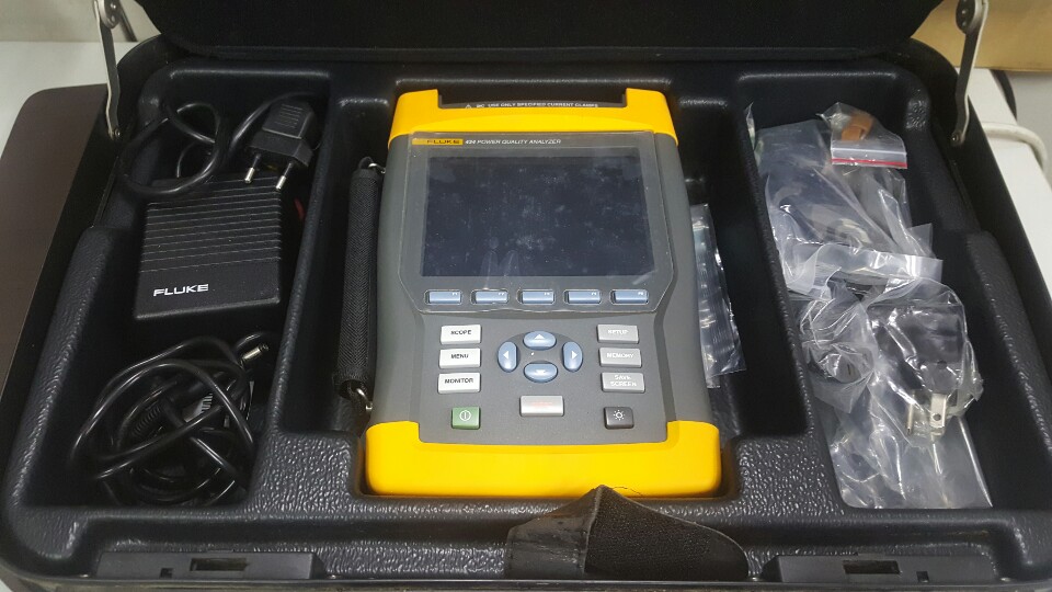 중고 Fluke 434 3상전력품질분석기 및 Motor Analyzer, 중고계측기판매 렌탈, Fluke Power Quality Analyzer