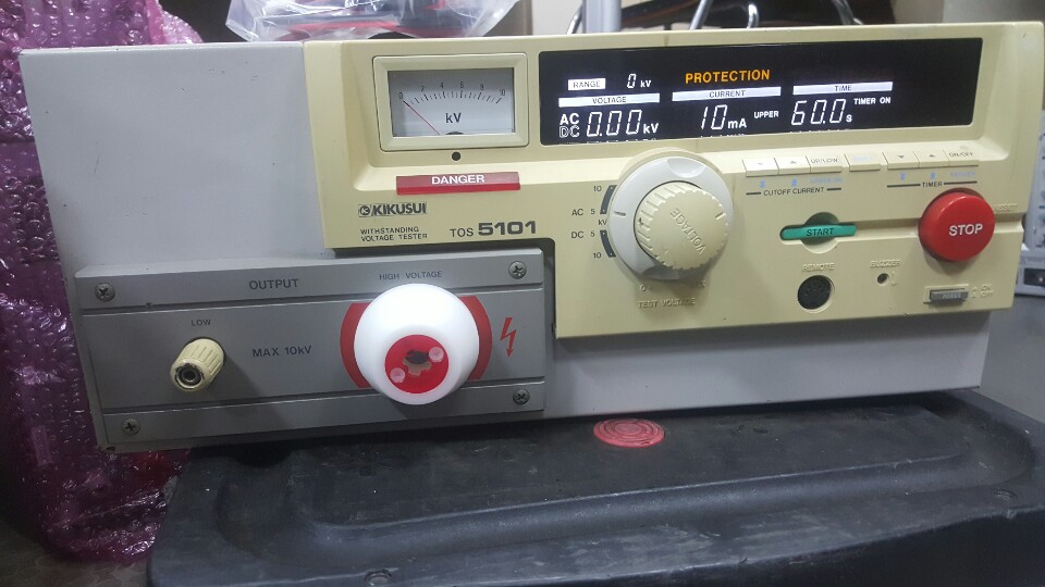 10kV 내전압시험기, 중고 TOS5101 AC/DC  KIKUSUI, 키쿠수이 중고판매, 렌탈, 임대